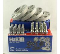 H&R Wheel Spacers 40/50Mm Silver For Grande Punto Astra Corsa Tigra Vectra
