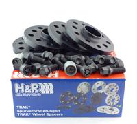 H&R Wheel Spacers Front+Rear ABE For Audi A4 A5 A6 A7 20/30Mm Black