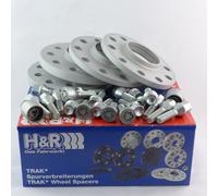 H&R Wheel Spacers Front+Rear ABE for BMW 24/40mm Silver