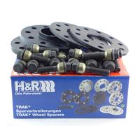 H&R Wheel Spacers B957161-07 2x7mm (14mm) ABE Black - for Porsche 911 Boxster Cayman Panamera