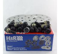 H&R Wheel Spacers Front+Rear ABE for Porsche 14mm Silver/SW 957161-07