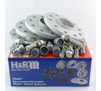 H&R Wheel Spacers Front + Rear ABE For Porsche Macan Type 95B 20/24Mm Silver