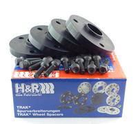 H&R Wheel Spacers Front + Rear ABE For Smart 18Mm Black XB53570-18