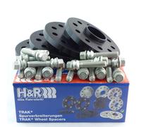 H&R Wheel Spacers Front+Rear ABE for T5 T6 Touareg Amar 40mm Black/SI X75650-20