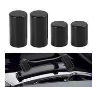 H RUO 4 PCS Black Docking Hardware Cover Kit Fits for Harley Touring Electra Glide Road King Street Glide Road Glide CVO 2009-2025