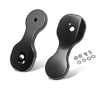 H-Ruo Black Motorcycle Mirror Brackets Adapter Compatible with Harley Touring Batwing Bagger 2014-2021