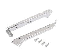 H-Ruo Chrome Saddlebag Rail Support Brackets Fits for Harley FLHT FLT 1998-2008