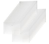 H&S A4 Plastic Wallets Pack of 30 - Folders for Paperwork - Keep Your A4 Documents Safe with Folder for School and Office - Transparent Document Wallet for Easy Organisation