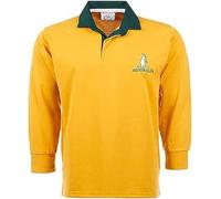 h s Australia Rugby Shirt for Baby - Gold Wallabies Jersey Size 6-9 Months - Infant/Toddler Boys Girls Sports Fan Top