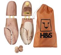 H&S Cedar Wood Shoe Stretcher - Cedar Shoe Tree for Men and Women - Shoes Stretchers Womens or Mens Shoes - Wooden Boot or Leather Shoe-Stretcher Shaper - Shape Your Footwear