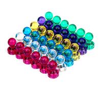 H&S Fridge Magnets 36pcs - Circle Neodymium Magnets Strong for Whiteboard Notice Board or Fridge - Mini Round White Board Magnet - Colourful Tiny Circular Magnet
