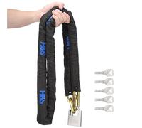 H&S 10mm x 2m HEAVY DUTY Motorcycle Motorbike Bike Bicycle Cycle Chain Lock PadLock (10mm Dia x 2000mm Length)