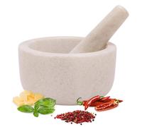 New KitchenCraft World of Flavours Granite Mortar and Pestle Stone 4.78kg