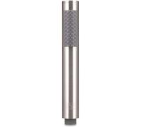 H&S Replacement Universal Shower Head - Handheld Pencil Showerhead - Stainless Steel - Screw On Only Attachment - High Pressure Flow - Universal Hand Held Microphone Design