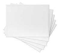 H&S Set of 5 Canvas for Painting - Blank Canvases on Board for Art and Paintings - Canvas Boards for Acrylic - Large Plain Canvas Panels 30 x 40cm / 11-3/4" x 15-3/4"