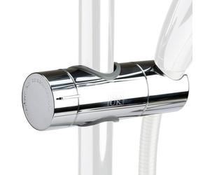 H&S Shower Head Holder Bar Pole Bracket Adjustable Chrome Plated Fits Dia. 18mm 19mm 20mm 21mm 22mm 23mm 24mm 25mm Pole