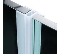 H Shape Shower Seals Bath Shower Screen Seal Strip 3 Metres Long Shower Door Seal Strip Curved Shower Screen Seal for 10-12 mm Glass (Rectangular A-10mm)