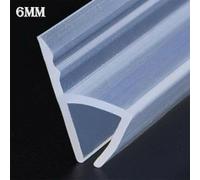 H-Shape Silicone Sealing Strip for Shower Doors and Glass Screens, 2 Meter Length with 6mm/8mm/10mm/12mm Width Options, Waterproof Rubber Seal for Bathroom and(1)