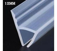 H-Shape Silicone Sealing Strip for Shower Doors and Glass Screens, 2 Meter Length with 6mm/8mm/10mm/12mm Width Options, Waterproof Rubber Seal for Bathroom and(4)
