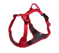 H-shaped breathable dog harness for outdoor use reflective large and medium-sized dogs pet explosion-proof traction rope(Red,XS)