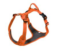 H-shaped breathable dog harness for outdoor use reflective large and medium-sized dogs pet explosion-proof traction rope(Orange,XL)
