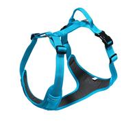 H-shaped breathable dog harness for outdoor use reflective large and medium-sized dogs pet explosion-proof traction rope(Blue,M)
