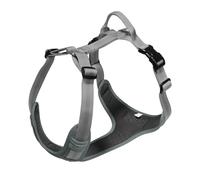 H-shaped breathable dog harness for outdoor use reflective large and medium-sized dogs pet explosion-proof traction rope(Grey,S)