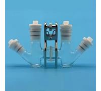 H-Shaped Frosted Mouth Membrane Sealed Dual Cell Electrolytic Device for Professional Electrochemistry(10ml-10ml)