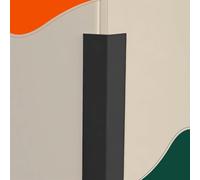 H-Smart Black PVC Angle Trim 10mm x 10mm x 1m | Smooth Corner Protector for DIY, Home & Commercial Use (2)