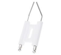H Type Igniting Electrodes Ceramic Double Pin Replacement for Oil Burning Ceramic Electrode Accessories H-Type Electrodes Three Hole for Oil Double Pin Replacement