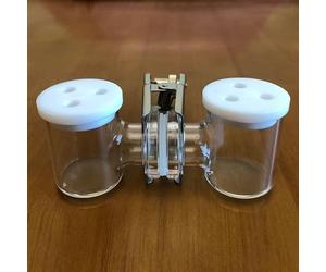 H-Type Proton Exchange Membrane Electrolyzer - Experimental Electrochemical Water Electrolysis Device(Left500ml-right500ml)