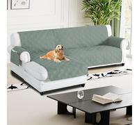 H.Versailtex 100% Waterproof Couch Covers for Sectional Sofa 2-Piece Non Slip Corner Sofa Cover Sectional Couch Cover L Shaped for Dogs (Left Chaise Lounge Cover + 3 Seat Sofa Cover,Lilypad)