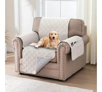 H.Versailtex 100% Waterproof Sofa Cover Non-Slip Sofa Slipcovers Couch Coverss from Pets Seat Width 55CM (1 Seater, Beige)