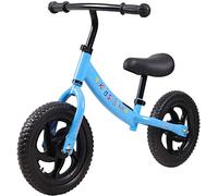 H-Y 12" Balance Bike for Boys and Girls Lightweight No-Pedal Toddlers Walking Bicycle for Children Age 2, 3, 4, 5, 6 (Blue)