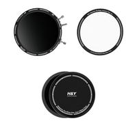H&Y Cinematic Portrait Kit Revoring Mark II 58-77mm VND (ND3-1000) Neutral Density Filter & CPL Circular Polarizer + RevoRing 1/4 Mist Black Magnetic Clip-on Filter+ RevoRing Cap