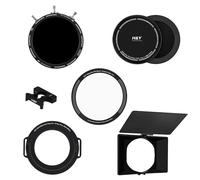 H&Y Filmmaker's Kit Revoring Mark Ⅱ 46-62mm VND(ND3-1000) Neutral Density Filter & CPL + VND Converter + RevoSwift Magnetic Bridge Ring + Magnetic Matte Box + 1/4 Black Mist Filter+Cap