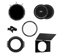 H&Y Filmmaker's Kit Revoring Mark Ⅱ 58-77mm VND(ND3-1000) Neutral Density Filter & CPL + VND Converter + RevoSwift Magnetic Bridge Ring + Magnetic Matte Box + 1/4 Black Mist Filter+Cap