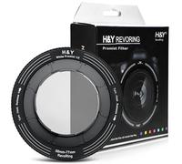 H&Y RevoRing 1/2 Black Mist Filter, 2 in 1 Variable Lens Filter with Adjustable Adapter Ring for 58mm 62mm 67mm 72mm 77mm Camera Lens, Pro Mist Diffusion for Cinematic Video and Portrait Photography
