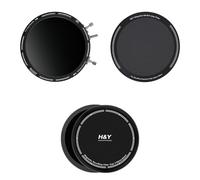 H&Y RevoRing Mark II 3-in-1 Filter Kit 46mm-62mm, Adjustable Variable ND3-1000 & CPL with Magnetic ND16 Filter for Long Exposure Photography, Protective Cap Set