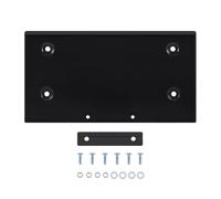 H-YEEU 017, 019 Car Battery Tray Box with Clamp Kit - Universal Van Battery Plate Black (373x197mm)