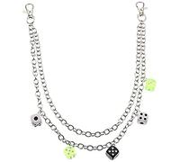 H&Z Punk Pocket Wallet Chain Cute Angel Dice Mushroom Heart Thorns Jean Pants Multilayer Belt Chains Waist Belly Body Chain Jewelry for Women and Girls, Zinc Alloy, No Gemstone,