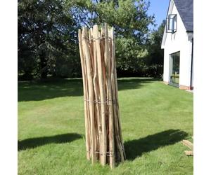 H0.6-1.5m Chestnut Heavy Duty Paling Fence Roll with Steel Wire | 5 Sizes (W5m x H1.2m)