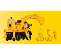 H0 Road / rail UNIMOG with rear mounted excavator