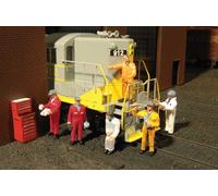 H0 Scale - Bachmann 6 Figures Mechanic 33113 New