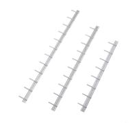 H0 Scale Security Fencing for Model Train Layout Accessories, 3D Printed Industrial Railway Barriers, Miniature Garden Fence Set with Diorama Perimeter Walls(3 sets of silver)