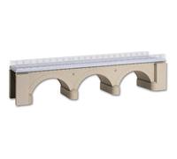 H0 Single track straight stone arch bridge
