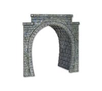 H0 Single track tunnel portal with short tunnel tube
