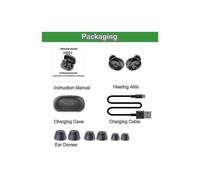 (H001 AE Ship) Best Bluetooth Hearing Aid Rechargeable Invisible Hearing Aids App Digital Sound Amplifier For Deafness Wireless Aparelho Auditivo