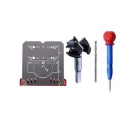 (H05B) 35mm Aluminum Alloy Hinge Jig for Concealed Hinges - Accurate Drill Guide Locator for Cabinet Door Installation