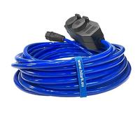 H07BQ-F 3x2.5 mm2 Electrical Cable Extension Cable with Professional 4 Sockets Blue/Black - 3 m